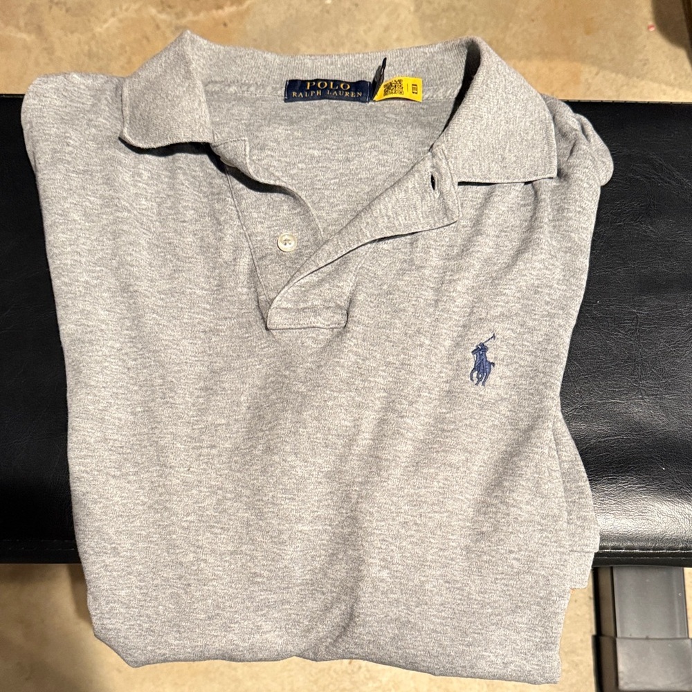 Polo by Ralph Lauren Light Gray Polo Shirt